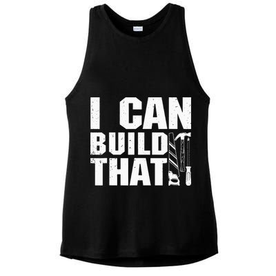 Cool Carpenter For Dad Carpenters Woodworker Handyman Ladies PosiCharge Tri-Blend Wicking Tank