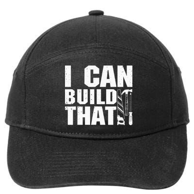 Cool Carpenter For Dad Carpenters Woodworker Handyman 7-Panel Snapback Hat