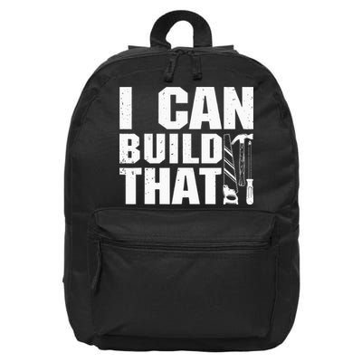 Cool Carpenter For Dad Carpenters Woodworker Handyman 16 in Basic Backpack