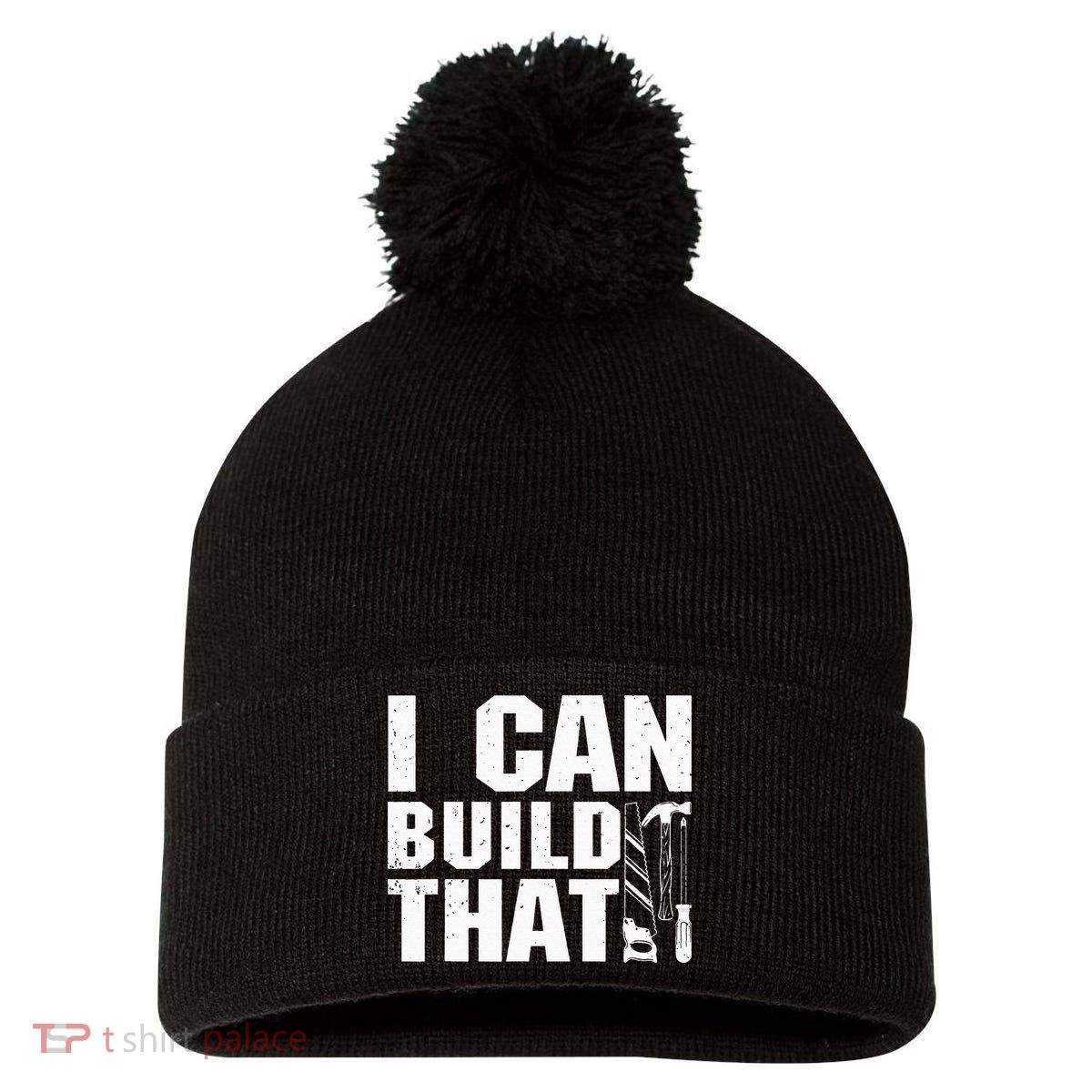 Cool Carpenter For Dad Carpenters Woodworker Handyman Pom Pom 12in Knit Beanie
