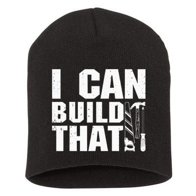 Cool Carpenter For Dad Carpenters Woodworker Handyman Short Acrylic Beanie