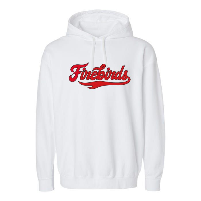 Carthage College Firebirds Classic Athletic Script Throwback Garment-Dyed Fleece Hoodie