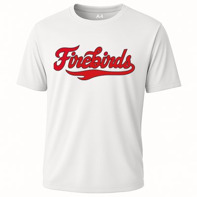 Carthage College Firebirds Classic Athletic Script Throwback Cooling Performance Crew T-Shirt