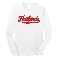 Carthage College Firebirds Classic Athletic Script Throwback Long Sleeve Shirt