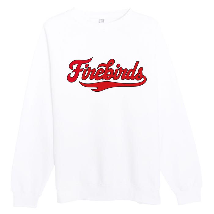 Carthage College Firebirds Classic Athletic Script Throwback Premium Crewneck Sweatshirt