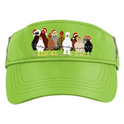 Christmas Chickens Farm Heifer Christmas Adult Drive Performance Visor