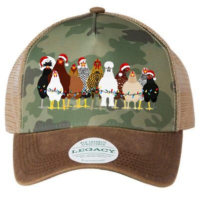 Christmas Chickens Farm Heifer Christmas Legacy Tie Dye Trucker Hat