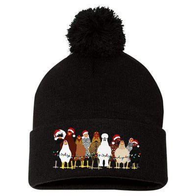 Christmas Chickens Farm Heifer Christmas Pom Pom 12in Knit Beanie