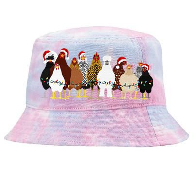 Christmas Chickens Farm Heifer Christmas Tie-Dyed Bucket Hat