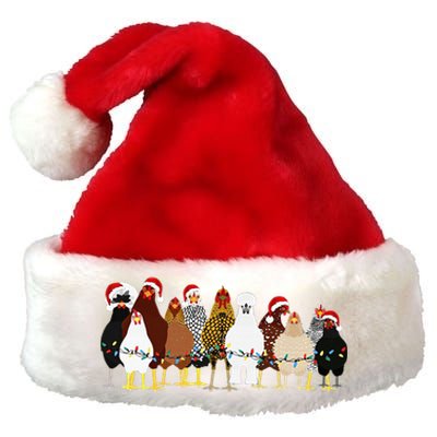 Christmas Chickens Farm Heifer Christmas Premium Christmas Santa Hat