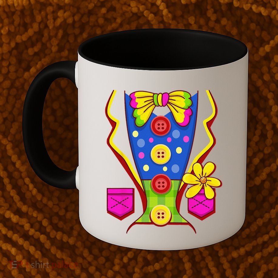 Clown Costume For Funny Funny Halloween Outfit Circus Mug