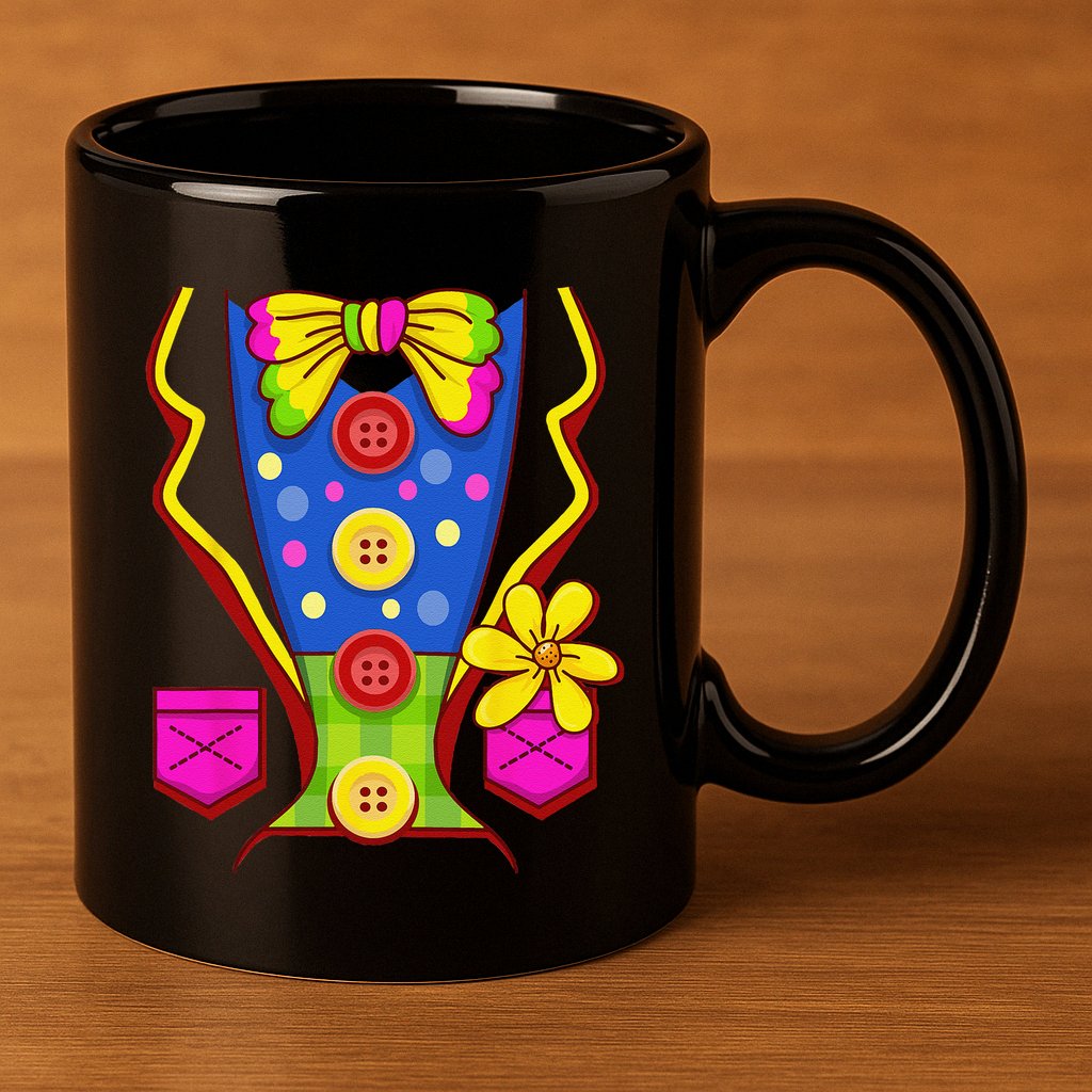 Clown Costume For Funny Funny Halloween Outfit Circus 11oz C Handle Ceramic Mug