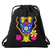 Clown Costume For Funny Funny Halloween Outfit Circus Drawstring Bag