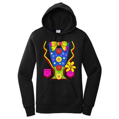 Clown Costume For Funny Funny Halloween Outfit Circus Women's Pullover Hoodie