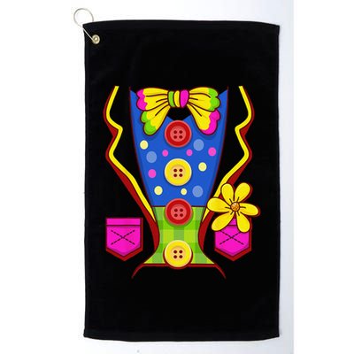 Clown Costume For Funny Funny Halloween Outfit Circus Golf Towel