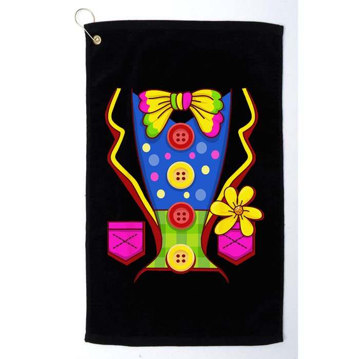 Clown Costume For Funny Funny Halloween Outfit Circus Golf Towel