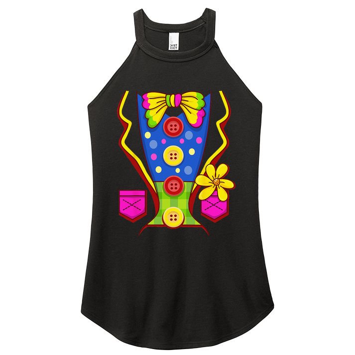 Clown Costume For Funny Funny Halloween Outfit Circus Women's Perfect Tri Rocker Tank