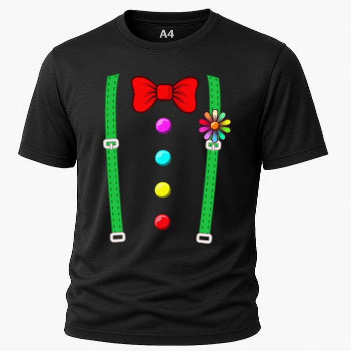Clown Costume Funny Circus Halloween Costumes Cooling Performance Crew T-Shirt