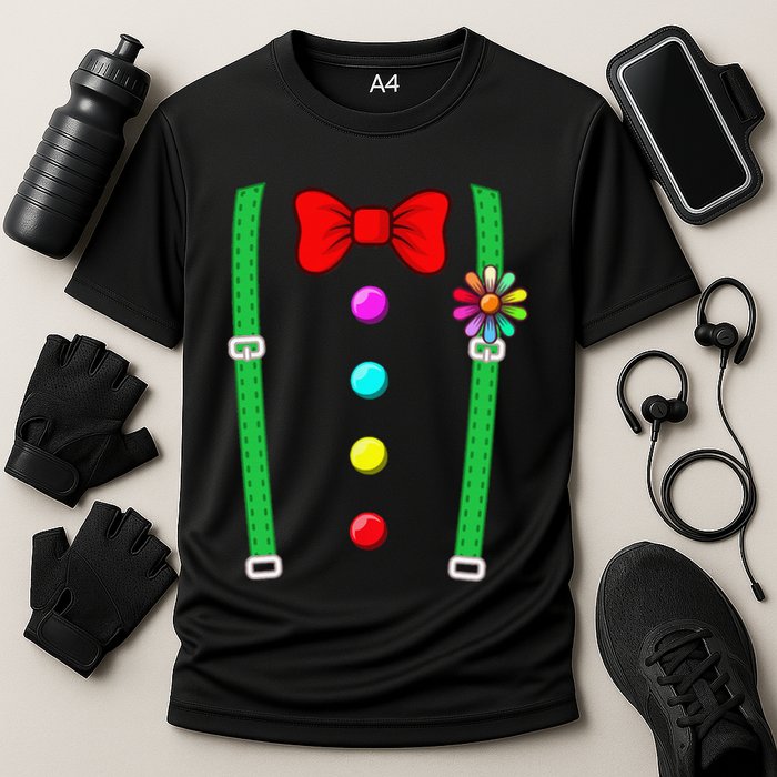 Clown Costume Funny Circus Halloween Costumes Cooling Performance Crew T-Shirt