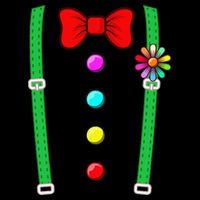 Clown Costume Funny Circus Halloween Costumes Cooling Performance Crew T-Shirt