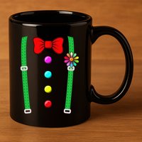 Clown Costume Funny Circus Halloween Costumes 11oz C Handle Ceramic Mug