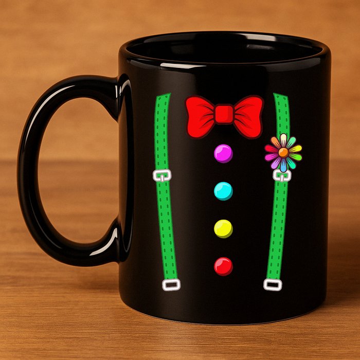 Clown Costume Funny Circus Halloween Costumes 11oz C Handle Ceramic Mug