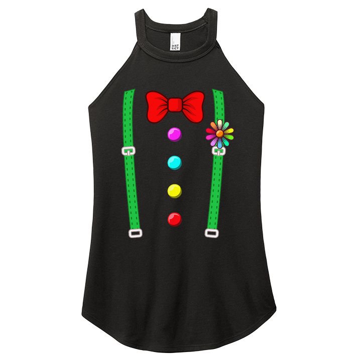 Clown Costume Funny Circus Halloween Costumes Women's Perfect Tri Rocker Tank
