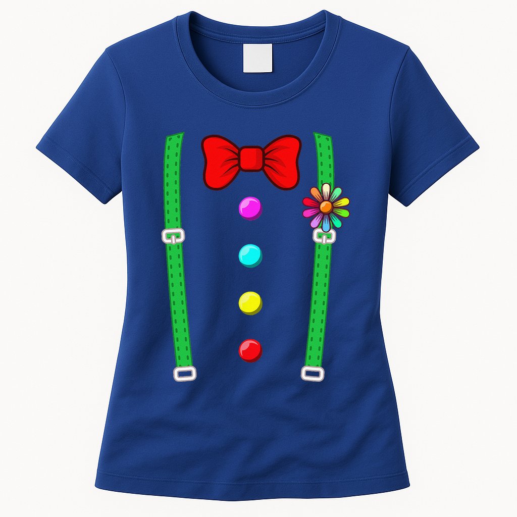 Clown Costume Funny Circus Halloween Costumes Womens T-Shirt