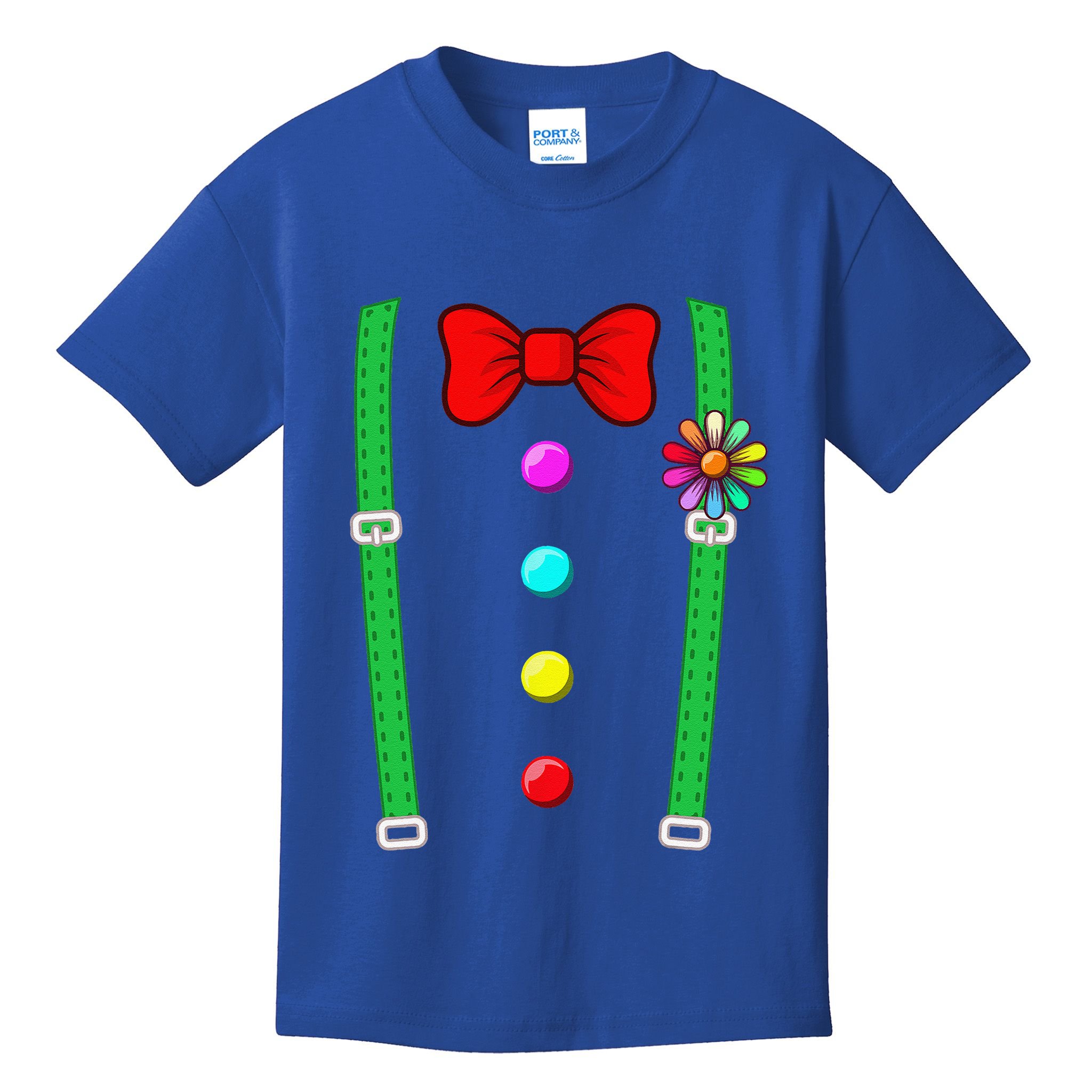 Clown Costume Funny Circus Halloween Costumes Kids T-Shirt