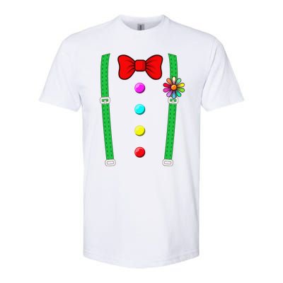 Clown Costume Funny Circus Halloween Costumes Softstyle CVC T-Shirt