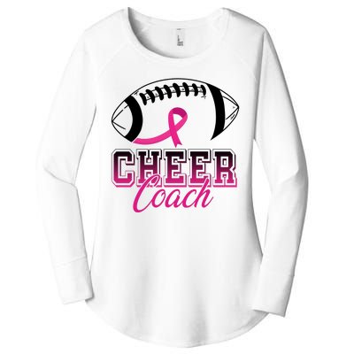 Cheer Coach Football Breast Cancer Awareness Women's Perfect Tri Tunic Long Sleeve Shirt