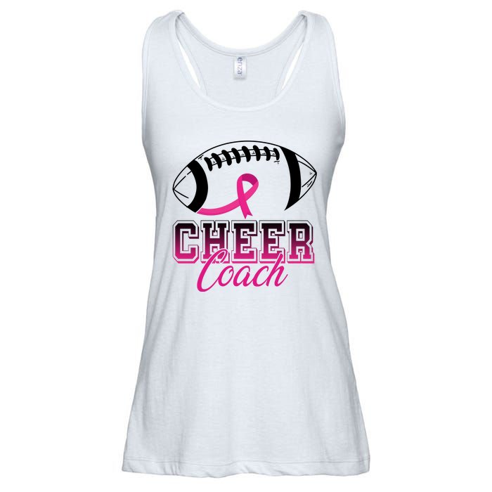 Cheer Coach Football Breast Cancer Awareness Ladies Essential Flowy Tank