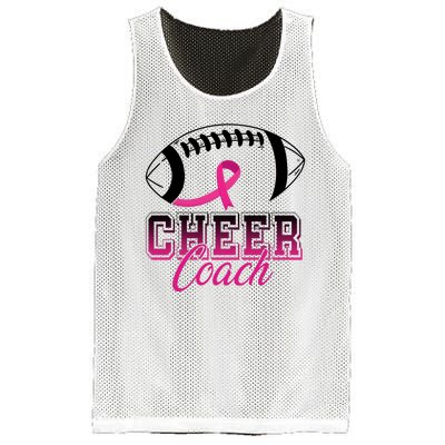 Cheer Coach Football Breast Cancer Awareness Mesh Reversible Basketball Jersey Tank