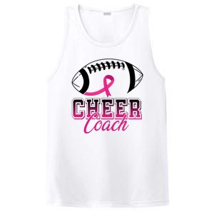 Cheer Coach Football Breast Cancer Awareness PosiCharge Competitor Tank