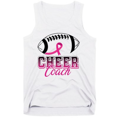 Cheer Coach Football Breast Cancer Awareness Tank Top