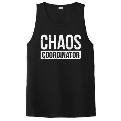 Chaos Coordinator Funny Sarcastic Humor Chaos Coordinator PosiCharge Competitor Tank