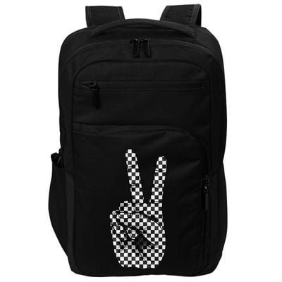 Cool Checkered For Wo Checker Pattern Checkerboard Impact Tech Backpack