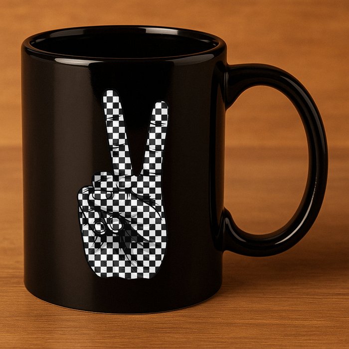 Cool Checkered For Wo Checker Pattern Checkerboard 11oz C Handle Ceramic Mug
