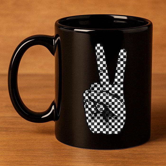 Cool Checkered For Wo Checker Pattern Checkerboard 11oz C Handle Ceramic Mug