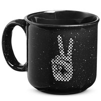 Cool Checkered For Wo Checker Pattern Checkerboard 15oz Campfire Ceramic Mug