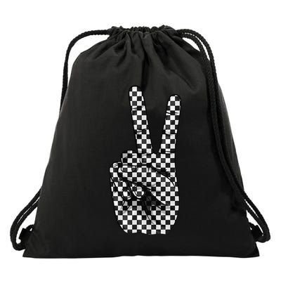 Cool Checkered For Wo Checker Pattern Checkerboard Drawstring Bag