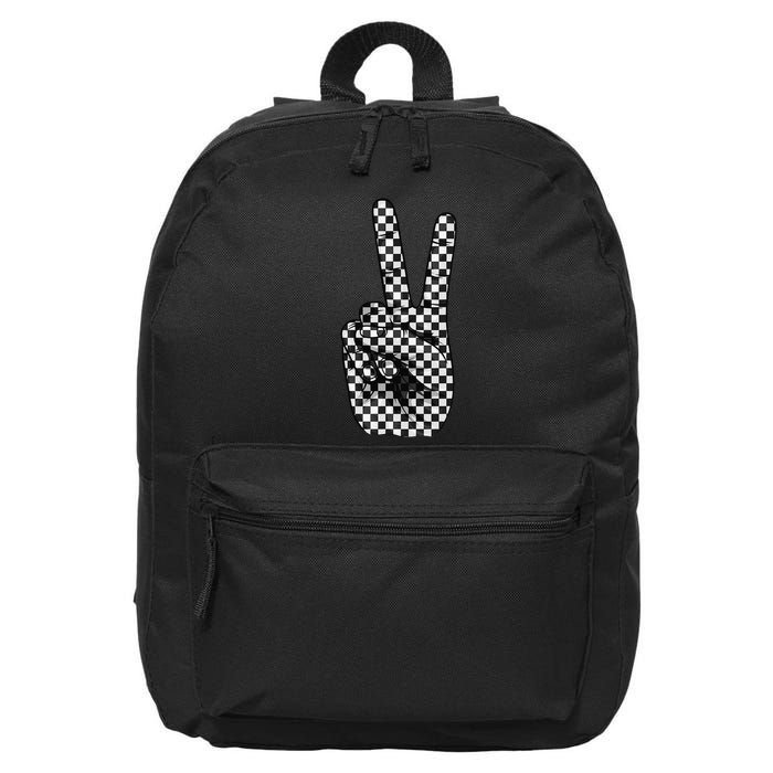 Cool Checkered For Wo Checker Pattern Checkerboard 16 in Basic Backpack