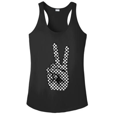 Cool Checkered For Wo Checker Pattern Checkerboard Ladies PosiCharge Competitor Racerback Tank