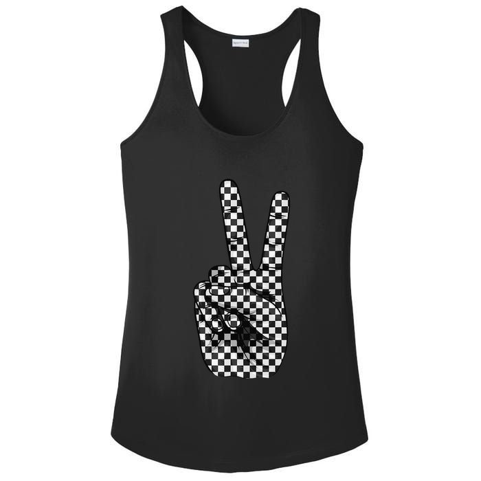 Cool Checkered For Wo Checker Pattern Checkerboard Ladies PosiCharge Competitor Racerback Tank