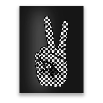 Cool Checkered For Wo Checker Pattern Checkerboard Poster