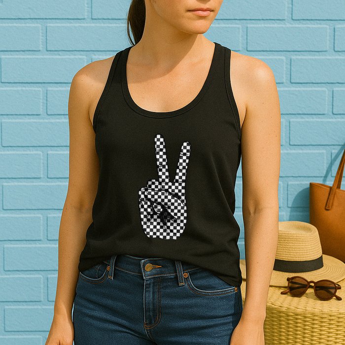 Cool Checkered For Wo Checker Pattern Checkerboard Womens Tank Top