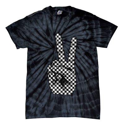 Cool Checkered For Wo Checker Pattern Checkerboard Tie-Dye T-Shirt