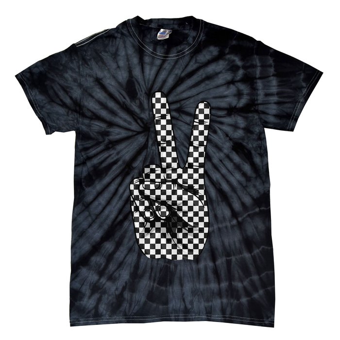 Cool Checkered For Wo Checker Pattern Checkerboard Tie-Dye T-Shirt