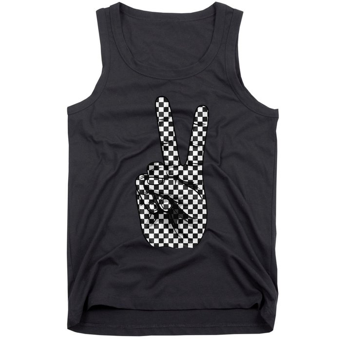 Cool Checkered For Wo Checker Pattern Checkerboard Tank Top