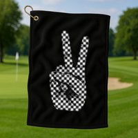 Cool Checkered For Wo Checker Pattern Checkerboard Golf Towel